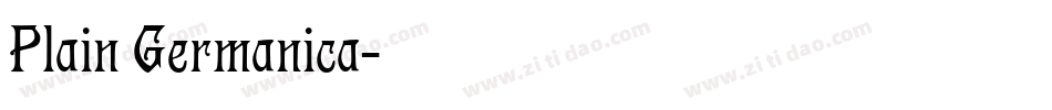 Plain Germanica字体转换